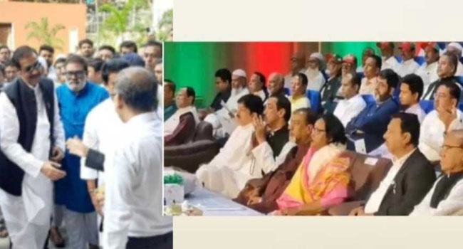 নাসিক ভবনে গেলেন শামীম ওসমান, আইভী পাশে বসলেও কথা হয়নি
