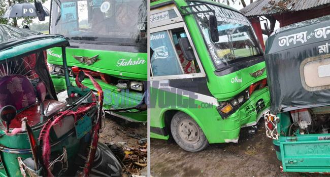 সিলেটে বাস-অটোরিকশা সংঘর্ষে স্বামী-স্ত্রী নিহত