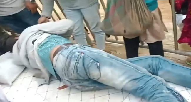 গাজীপুরে বালুভর্তি ট্রাকে ট্রেনের ধাক্কা, আহত ৫
