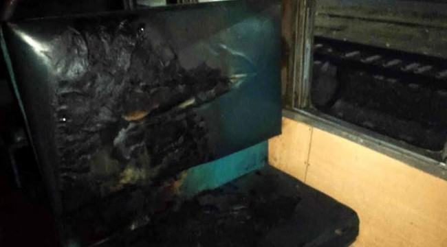 ঈশ্বরদীতে এবার মেইল ট্রেনে আগুন