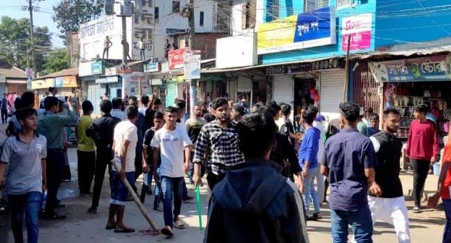 নবীগঞ্জে ছাত্রলীগের দু’পক্ষের ধাওয়া-পাল্টা ধাওয়া, আহত ১০