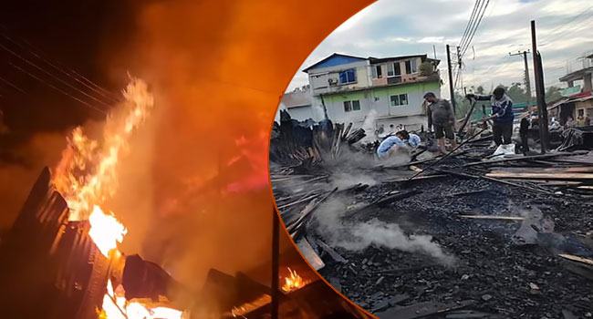 খাগড়াছড়িতে ১২টি ব্যবসা-প্রতিষ্ঠান আগুনে পুড়ে ছাই