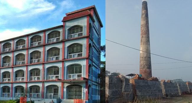 উজিরপুর শিক্ষা প্রতিষ্ঠান ঘেঁষে ইটভাটা