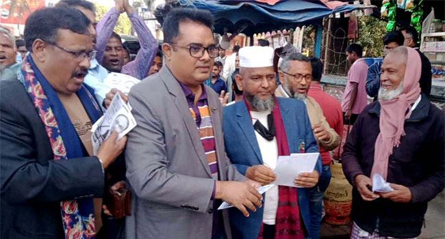 রংপুর-৩ আসনে জিএম কাদেরের নির্বাচনী প্রচারণা শুরু