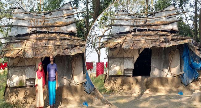 ভাঙা ঘরে মানবেতর জীবন, পায়নি সরকারি সুবিধা
