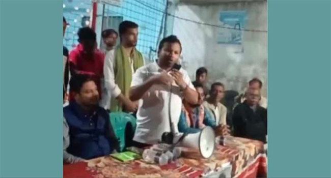 ‘নৌকায় ভোট না দিলে পানি-বিদ্যুৎ-গ্যাস কিচ্ছু থাকব না’
