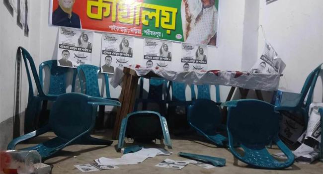 নড়িয়ায় আ’লীগ ও স্বতন্ত্র প্রার্থীর সমর্থকদের ধাওয়া পাল্টা ধাওয়া, আহত ৬