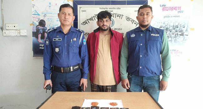 আখাউড়ায় শ্বশুরবাড়িতে ইয়াবাসহ জামাই গ্রেফতার