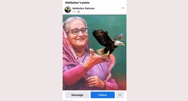 প্রধানমন্ত্রীর হাতের ওপর ঈগল বসিয়ে ভোট চাওয়া, বিতর্কের ঝড়
