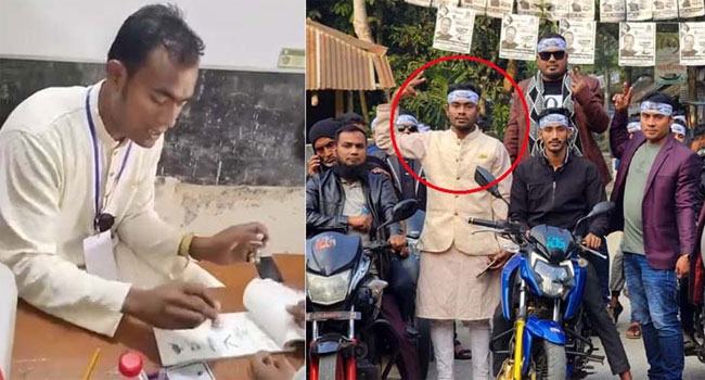 প্রকাশ্যে নৌকায় ৪৩ সিল মারা সেই আজাদ আবারো ভোটের মাঠে