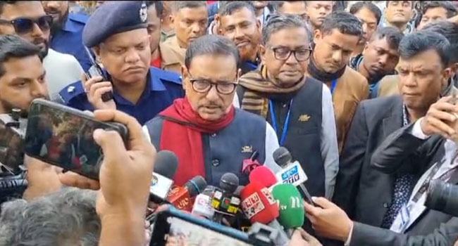 বাধা দিয়ে নির্বাচন ঠেকানো যায় না : কাদের