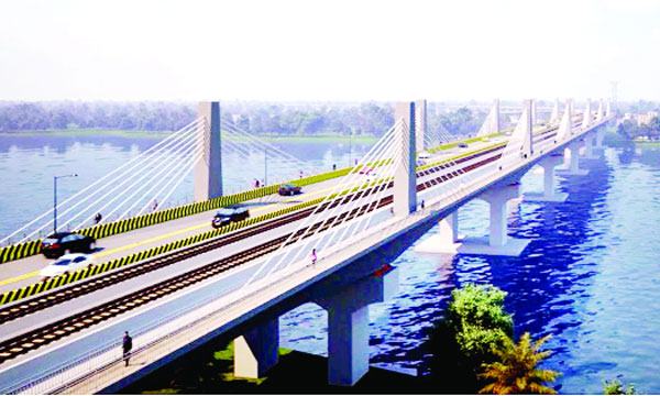 আলোর পথে কালুরঘাটে রেলওয়ের নতুন সেতু