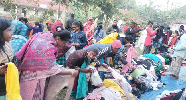 চুনারুঘাটে শীতে অতিষ্ঠ চা শ্রমিকসহ বনাঞ্চলের মানুষ