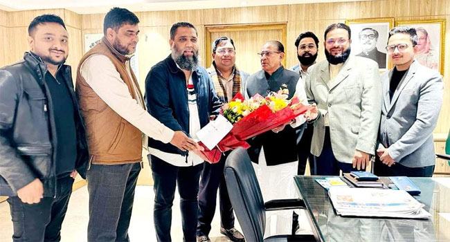 প্রাণিসম্পদ মন্ত্রীকে ডেইরি ফারমার্স অ্যাসোসিয়েশনের শুভেচ্ছা