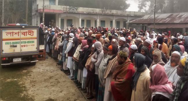পাটুরিয়ায় নিখাঁজ ইঞ্জিনচালক হুমায়ুনের লাশ ভাণ্ডারিয়ায় দাফন