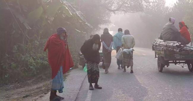 দিনাজপুরে তাপমাত্রা কমে ৫.৩ ডিগ্রি
