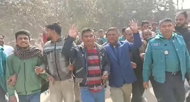রংপুরে নাশকতার মামলায় ৫ যুবদল ছাত্রদল ও স্বেচ্ছাসেবক দলনেতা কারাগারে