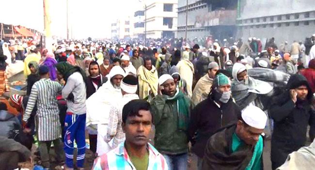 আখেরি মোনাজাত : তুরাগ তীরে মুসল্লিদের ঢল