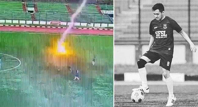 ব্রজপাতে ফুটবলারের মৃত্যু