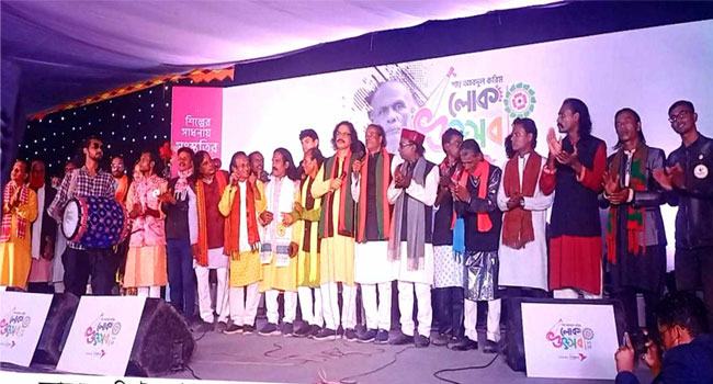 সুনামগঞ্জের হাওরে বাউল সম্রাট শাহ্ আ: করিম লোক উৎসব