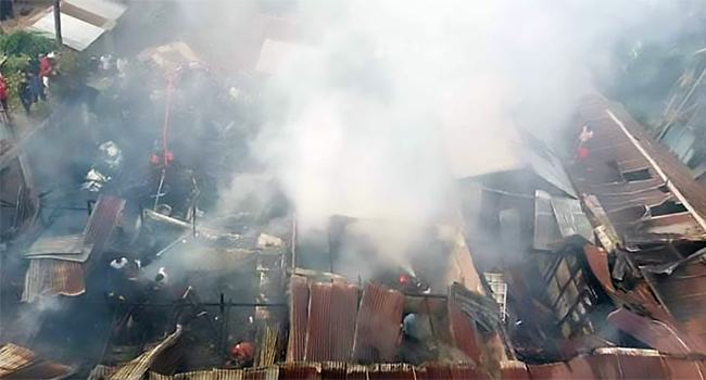 খাগড়াছড়িতে ভয়াবহ অগ্নিকাণ্ডে কয়েকটি দোকান পুড়ে ছাই