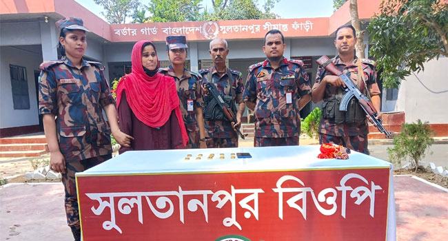 চুয়াডাঙ্গায় সোয়া কোটি টাকার স্বর্ণসহ নারী গ্রেফতার
