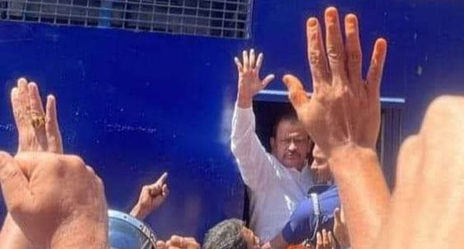 লক্ষ্মীপুরে বিএনপি কেন্দ্রীয় নেতা খায়ের ভূঁইয়া কারাগারে, নেতাকর্মীদের বিক্ষোভ