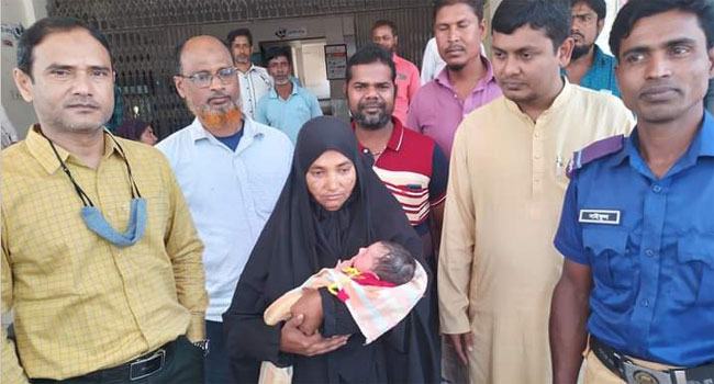 তাড়াশে ভুট্টা ক্ষেত থেকে নবজাতক উদ্ধার