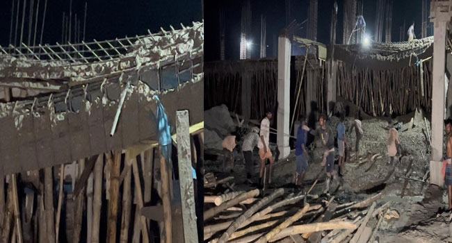 রাঙ্গাবালীতে হাসপাতালের নির্মাণাধীন ভবনের ছাদ ধ্স