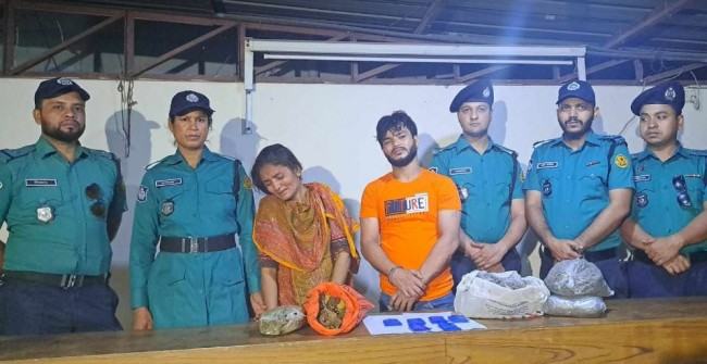 খিলগাঁওয়ে মাদকসহ স্ত্রী-স্বামী গ্রেফতার
