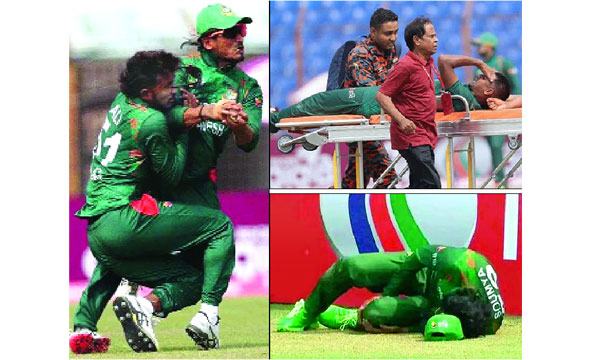 ইনজুরির হামলায় টালমাটাল তৃতীয় ওয়ানডে
