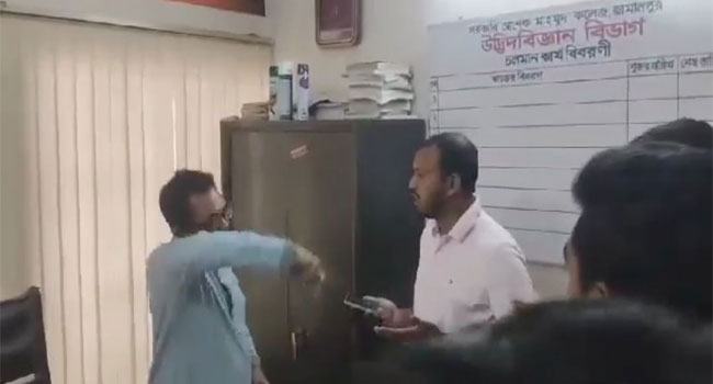 জামালপুরে ছাত্রলীগ নেতার বিরুদ্ধে শিক্ষক লাঞ্ছনার অভিযোগ