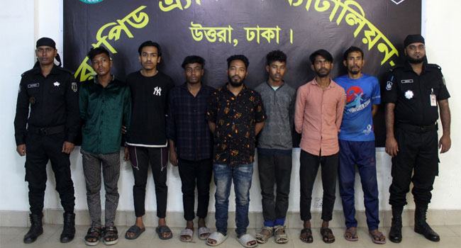 গাজীপুরে কিশোর গ্যাং গ্রুপের দলনেতাসহ সাত সদস্য গ্রেফতার