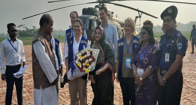 হাতিয়া দ্বীপ পরিদর্শন করলেন প্রিন্সেস ক্রাউন ভিক্টোরিয়া