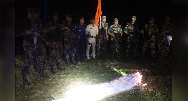 পোরশায় বিএসএফের গুলিতে নিহত বাংলাদেশী যুবক লাশ ফেরত