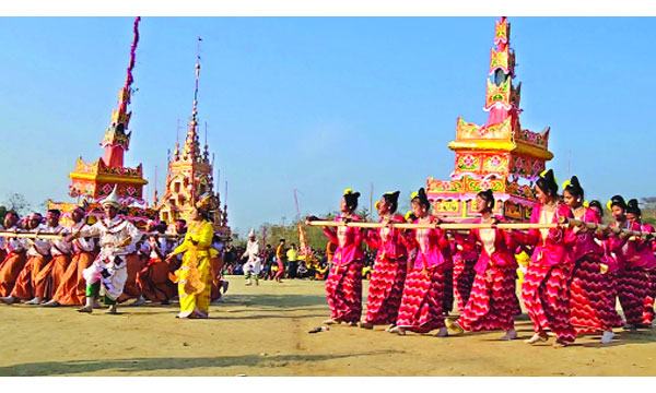পার্বত্য চট্টগ্রামের ষষ্ঠ বৌদ্ধ শংঘরাজের অন্ত্যেষ্টিক্রিয়া সম্পন্ন