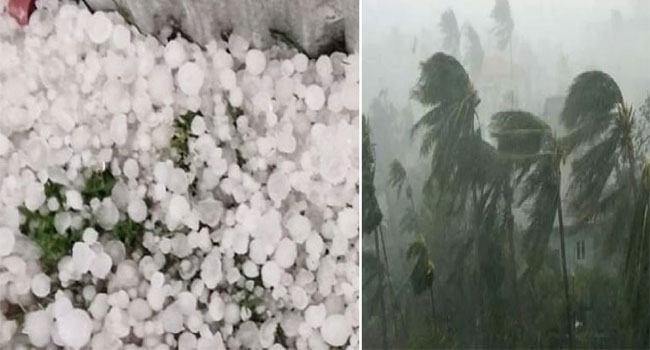 ঝড় ও শিলাবৃষ্টিতে লণ্ডভণ্ড সুনামগঞ্জের ২ উপজেলা
