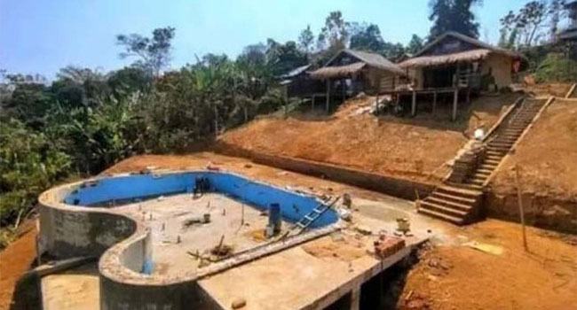 সাজেকে অবৈধভাবে পাহাড় কেটে সুইমিং পুল তৈরি, ২ লাখ টাকা জরিমানা