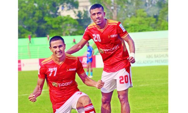 জয় বসুন্ধরার হার এড়াল আবাহনী