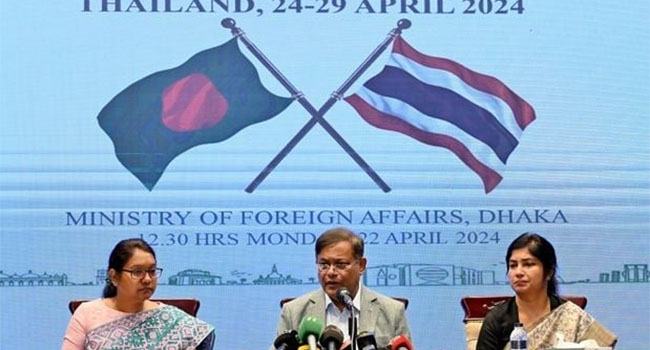 প্রধানমন্ত্রীর থাইল্যান্ড সফরকালে ৫ দলিল স্বাক্ষর ও বহুমুখী সহযোগিতার সম্ভাবনা : পররাষ্ট্রমন্ত্রী