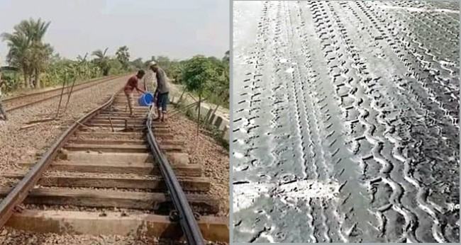 ঈশ্বরদীর তাপমাত্রা ৪১.৫ ডিগ্রি, বেঁকে যাচ্ছে রেলপথ