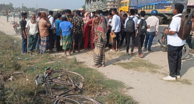 এনজিওর টাকা তুলতে গিয়ে সড়ক দুর্ঘটনায় গৃহবধূ নিহত