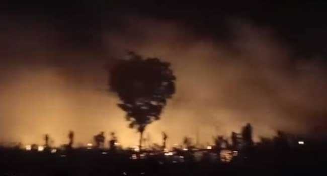 চুয়াডাঙ্গায় আগুনে পুড়ে পানবরজ ছাই