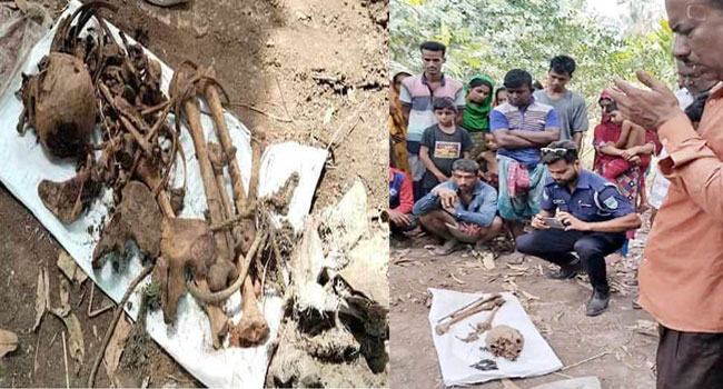 কালিগঞ্জে নিখোঁজের দেড় বছর পর হাড়গোড় উদ্ধার