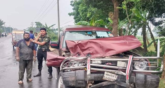 নির্বাচনী দায়িত্ব পালন করতে গিয়ে দুর্ঘটনায় ইউএনও আহত