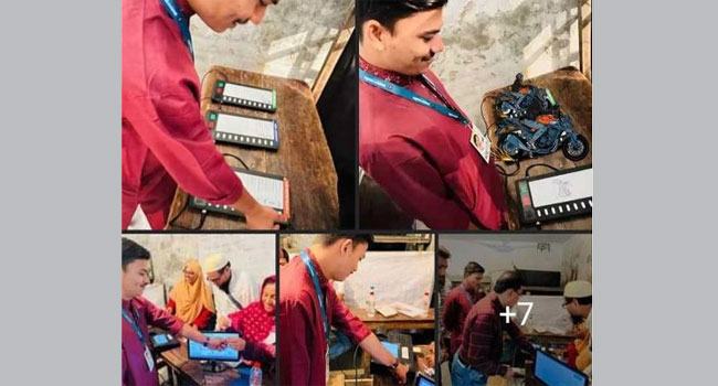 জামালপুরে গোপন কক্ষে ভোট দিয়ে ভিডিও করে ছাত্র লীগ নেতার পোস্ট