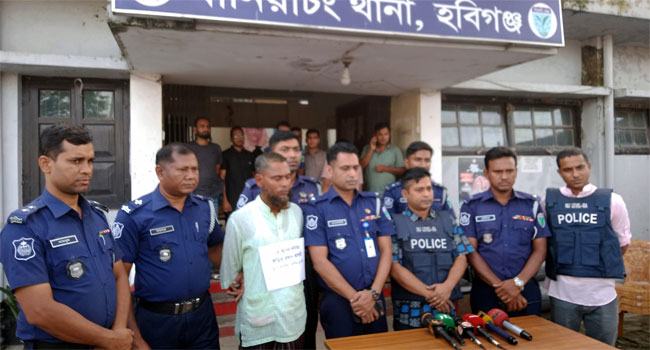 বানিয়াচংয়ে ত্রিপল মার্ডারের প্রধান হোতা বদি গ্রেফতার