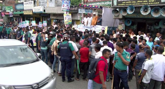 রংপুরে জেলা বিএনপির সমাবেশে ‍পুলিশের বাধা