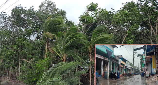 রেমালের প্রভাবে উত্তাল উপকূল, থেমে থেমে দমকা হাওয়াসহ বৃষ্টি