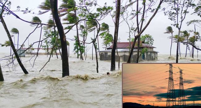 ঘূর্ণিঝড় রেমালে বিদ্যুৎহীন ২ কোটি ২২ লাখ মানুষ
